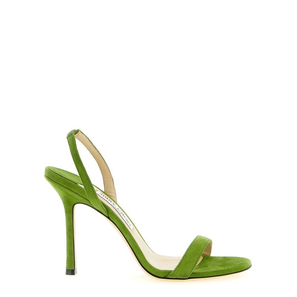 Jimmy Choo Bicolor Leather Stiletto Heel Women's Sandals